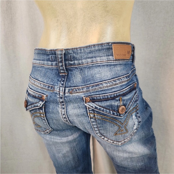 Vigoss Blue Denim Bermuda Shorts - Picture 6 of 8